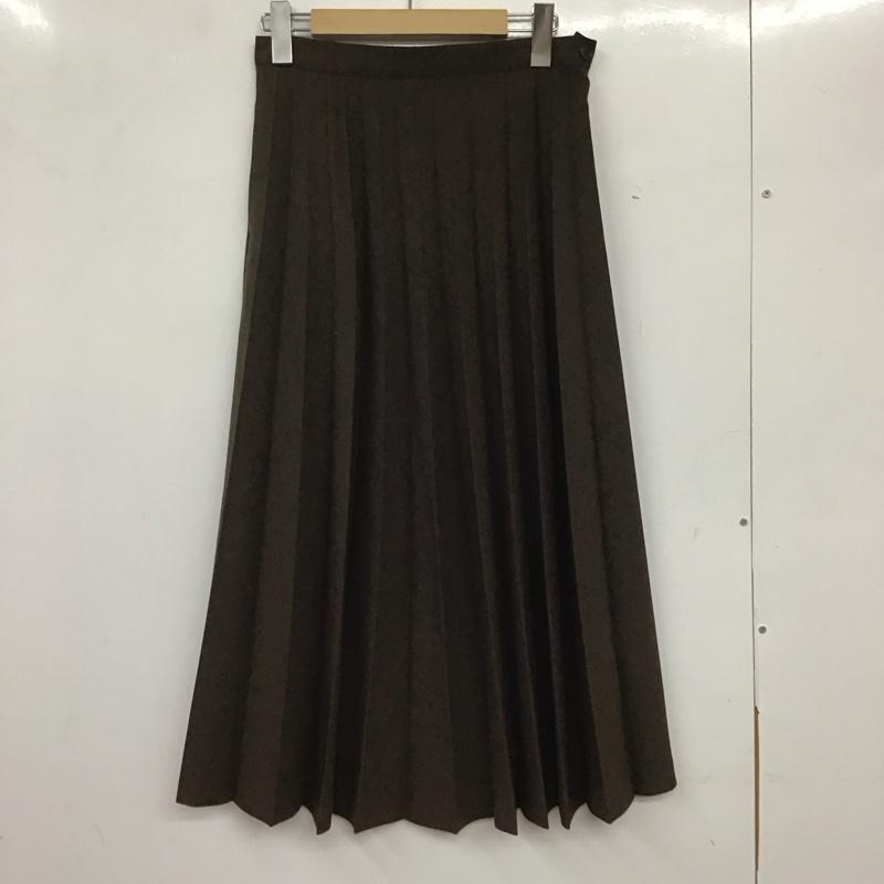 ビームスボーイ BEAMS BOY スカート ロングスカート プリーツスカート 無地 茶 / ブラウン / レディース USED 古着 中古 10137345