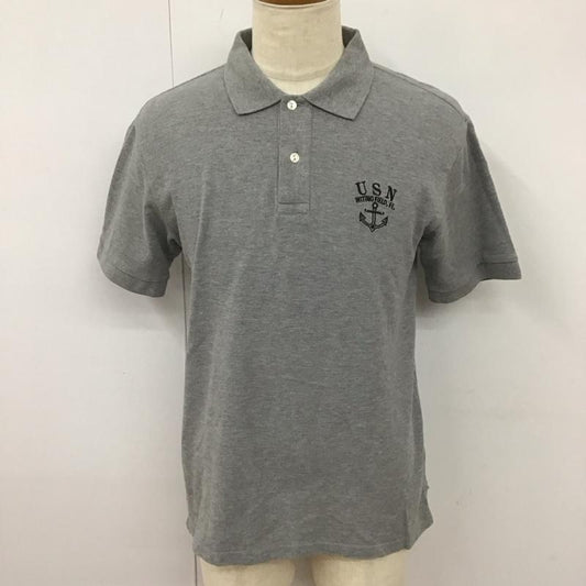 バズリクソンズ Buzz Rickson s ポロシャツ 半袖 半袖ポロシャツ カラーシャツ 半袖カットソー XL ロゴ、文字 灰 / グレー /  メンズ USED 古着 中古 10113108