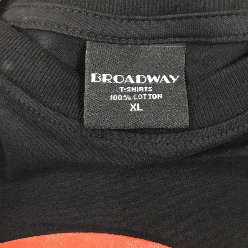 古着 USED Tシャツ 半袖 半袖カットソー プリントTシャツ クルーネックカットソー XL プリント 黒 / ブラック / レディース USED 古着 中古 10108350