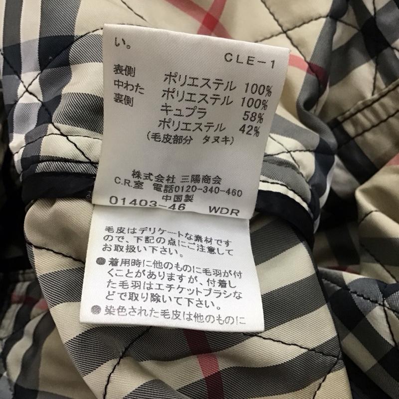 バーバリーロンドン Burberry London ジャケット、上着 ジャンパー、ブルゾン ジップアップジャケット ジャンパー ジャケット カジュアルジャケット アウター 46 無地 黒 / ブラック / メンズ USED 古着 中古 10112501