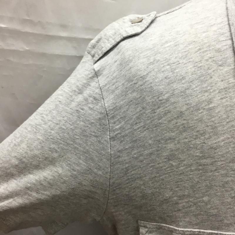ディーゼル DIESEL ポロシャツ 半袖 L 無地 灰 / グレー / メンズ USED 古着 中古 10108956