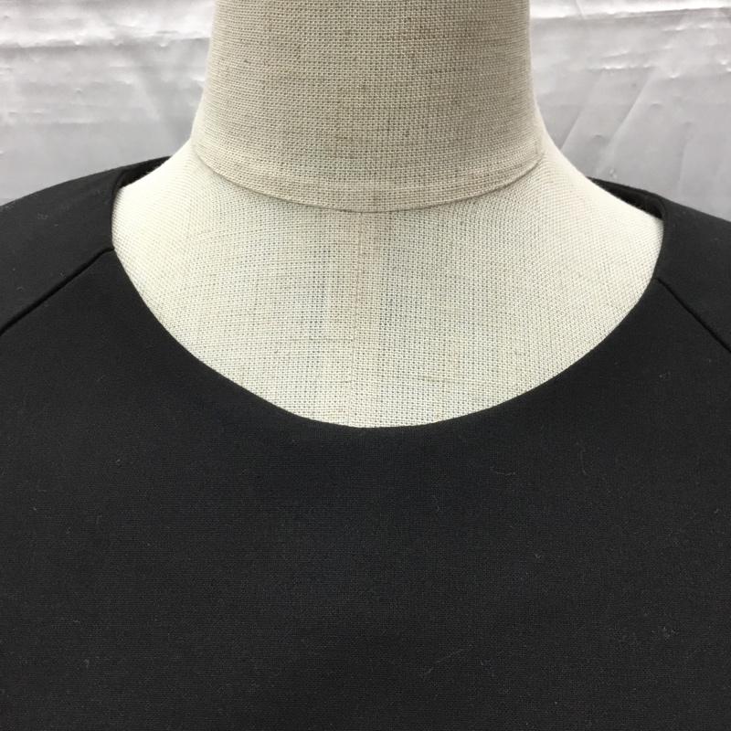 ザラ ZARA カットソー 長袖 4437 281 800 ラグランスリーブ フレアスリーブ L 無地 黒 / ブラック /  レディース USED 古着 中古 10107486