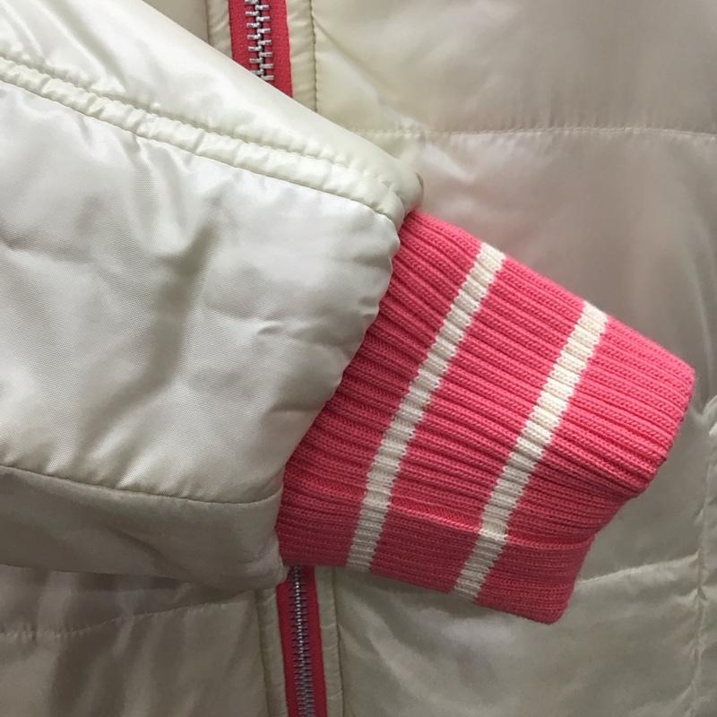 トミーヒルフィガー TOMMY HILFIGER ジャケット、上着 ジャンパー、ブルゾン 124-611100-820 リバーシブル 中綿 ファー 0 ロゴ、文字 桃 / ピンク / X アイボリー / アイボリー / レディース USED 古着 中古 10116955