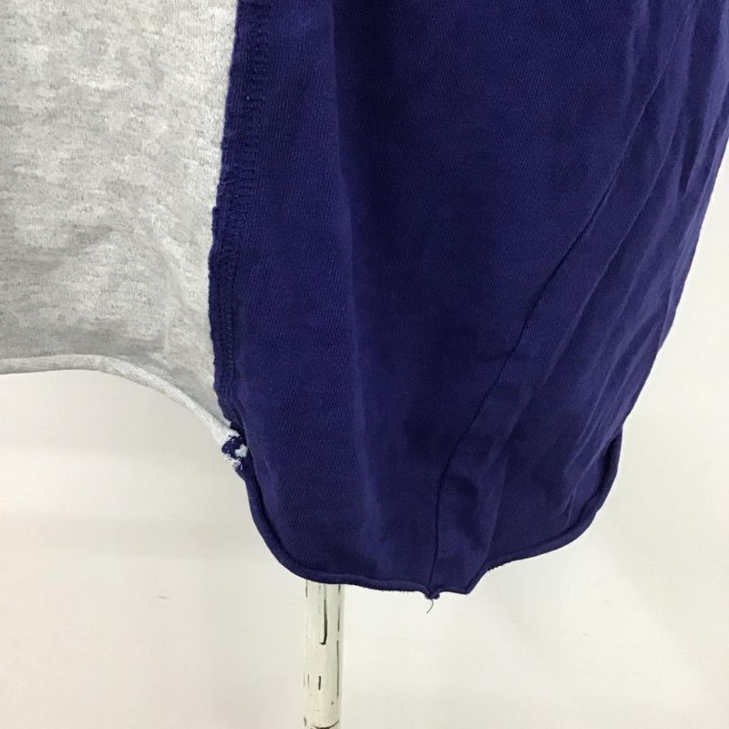 チャンピオン Champion Tシャツ 半袖 CW-P317 オーバーサイズ L ワンポイント 灰 / グレー / X 紺 / ネイビー / レディース USED 古着 中古 10112257