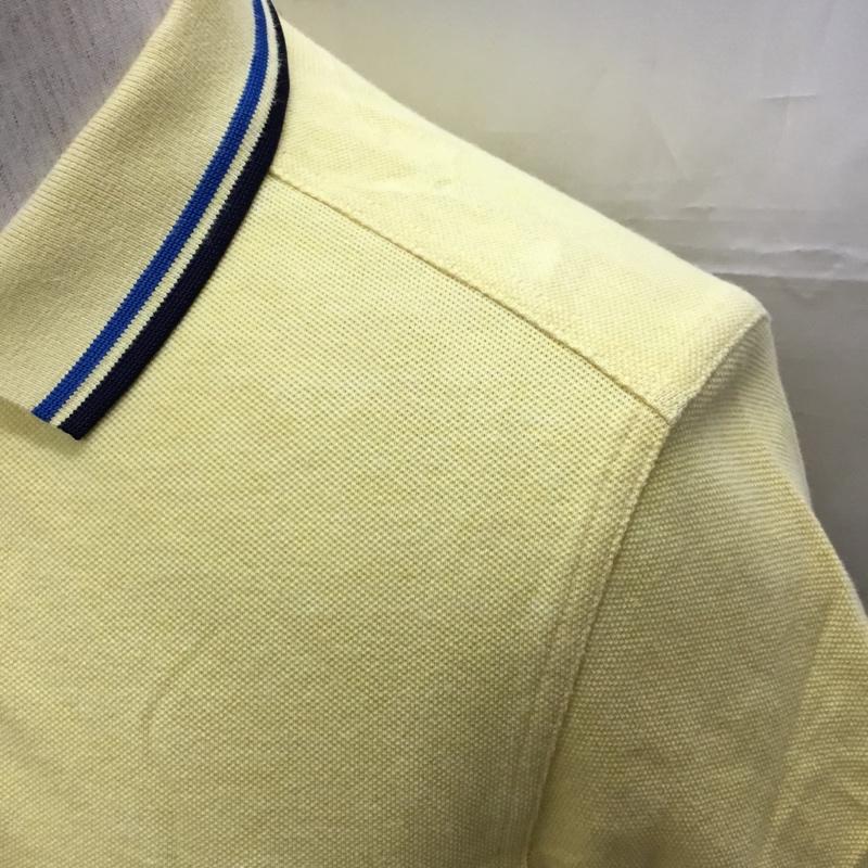 フレッドペリー FRED PERRY ポロシャツ 半袖 半袖ポロシャツ カラーシャツ 半袖カットソー S ロゴ、文字 黄 / イエロー / メンズ USED 古着 中古 10109282