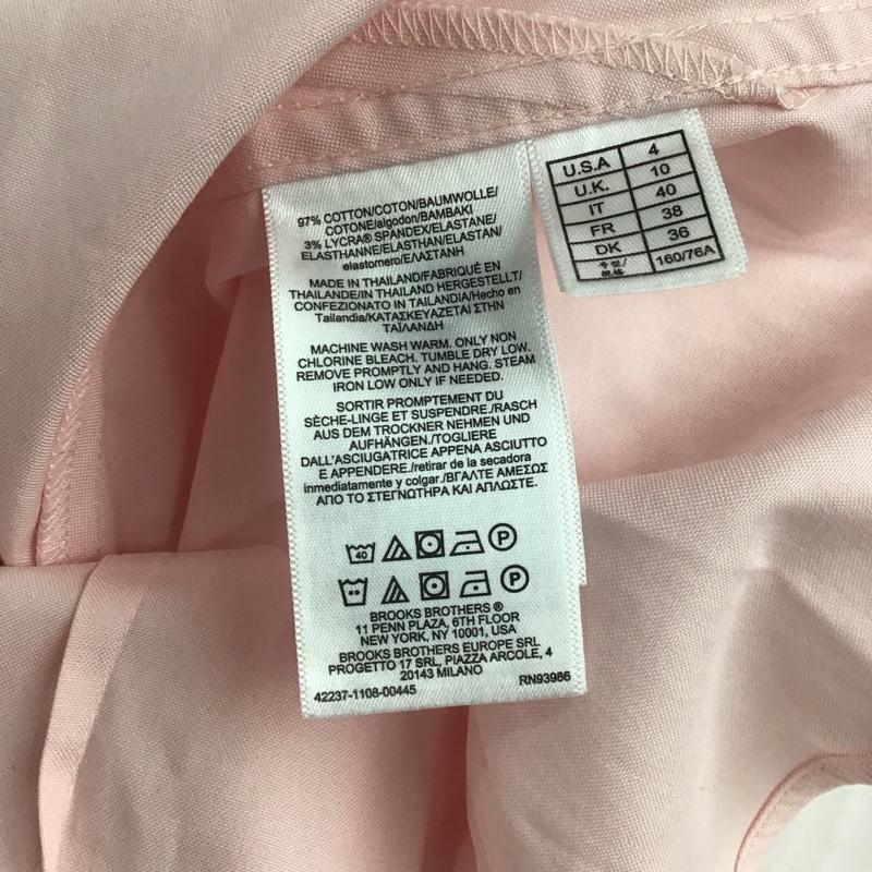 ブルックスブラザーズ BROOKS BROTHERS シャツ、ブラウス 長袖 無地 桃 / ピンク / レディース USED 古着 中古 10146384