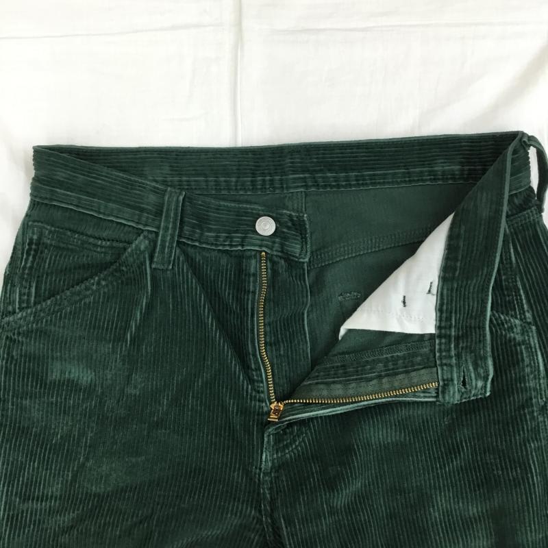 リーバイス Levi s パンツ ワークパンツ、ペインターパンツ コーデュロイパンツ 30インチ 無地 緑 / グリーン / メンズ USED 古着 中古 10138388