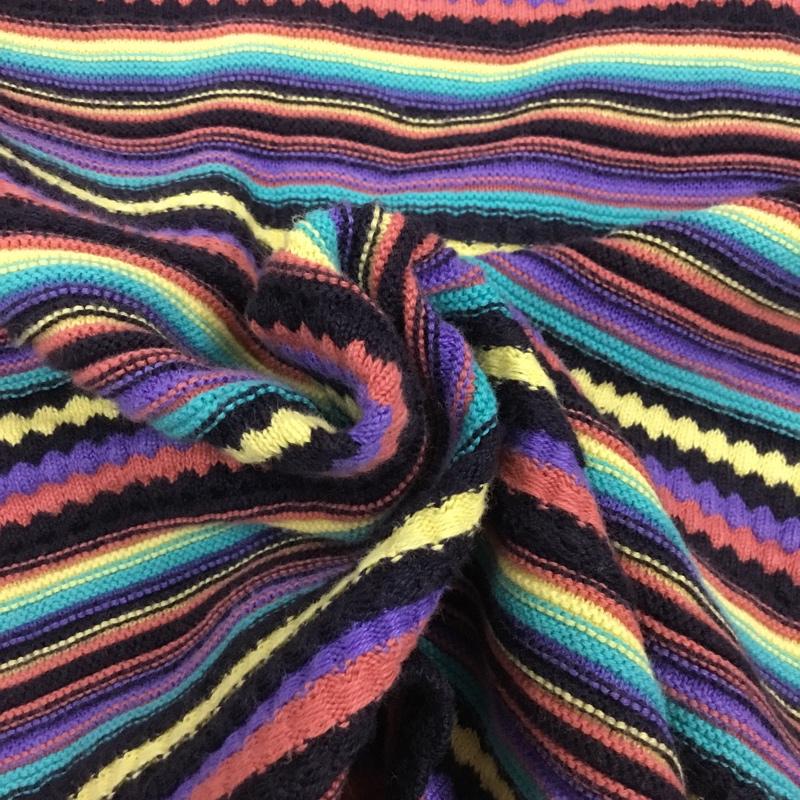 ザラ ZARA ニット、セーター 半袖 S ボーダー柄 マルチカラー / マルチカラー /  レディース USED 古着 中古 10110745