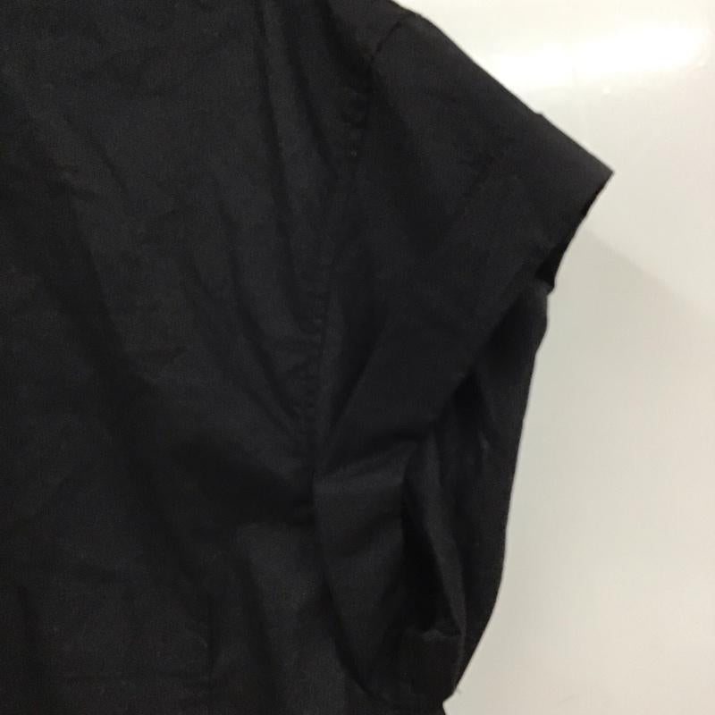 ザラ ZARA シャツ、ブラウス 半袖 M 無地 黒 / ブラック / レディース USED 古着 中古 10129392