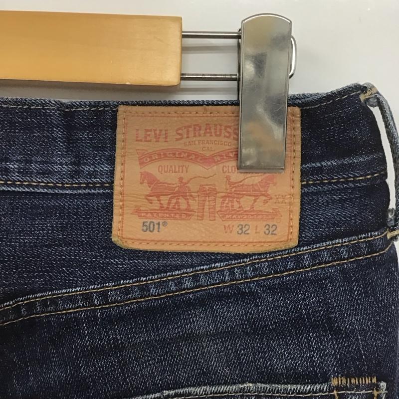 リーバイストラウスアンドコー Levi Strauss & co. パンツ デニム、ジーンズ デニムパンツ ワイドパンツ カジュアルパンツ ストレートパンツ 32インチ 無地 インディゴ / インディゴ /  メンズ USED 古着 中古 10126803
