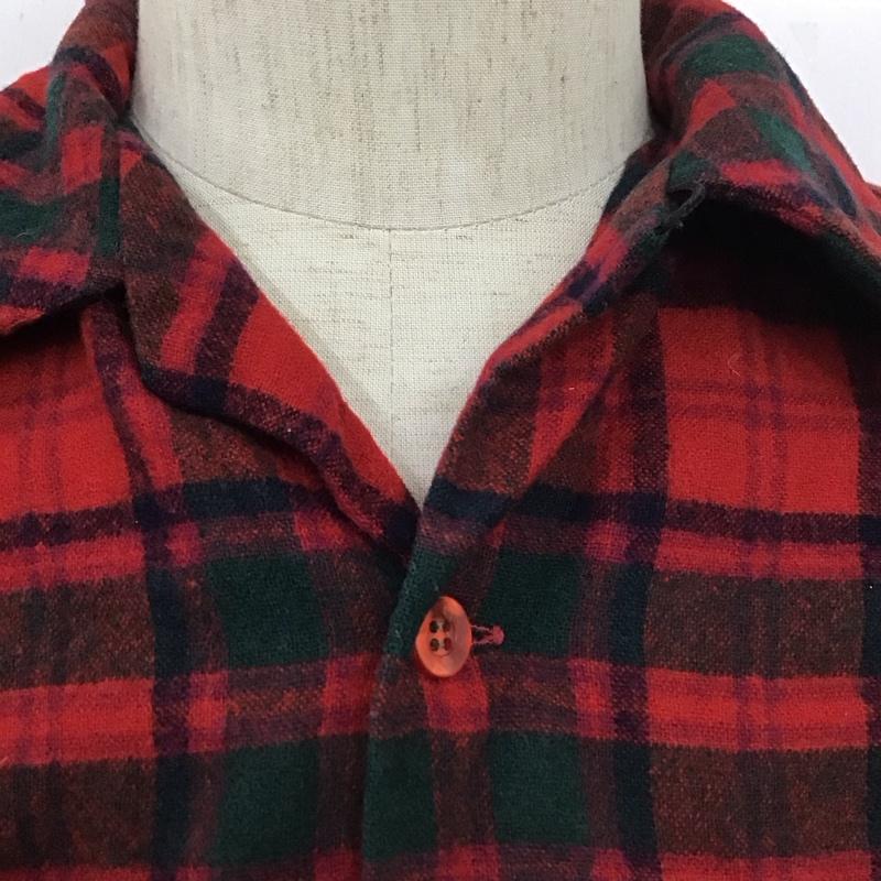 ペンドルトン PENDLETON シャツ、ブラウス 長袖 長袖シャツ カラーシャツ ポケットシャツ 長袖カットソー チェックシャツ 70s M チェック マルチカラー / マルチカラー /  メンズ USED 古着 中古 10109849