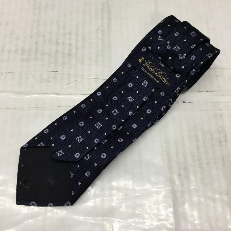 ブルックスブラザーズ BROOKS BROTHERS ネクタイ ネクタイ シルク USA製 総柄 紺 / ネイビー / メンズ USED 古着 中古 10113618