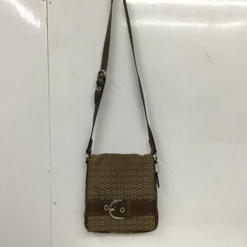 コーチ COACH ショルダーバッグ ショルダーバッグ ミニシグネチャー C05Q 3644 総柄 茶 / ブラウン / レディース USED 古着 中古 10137939