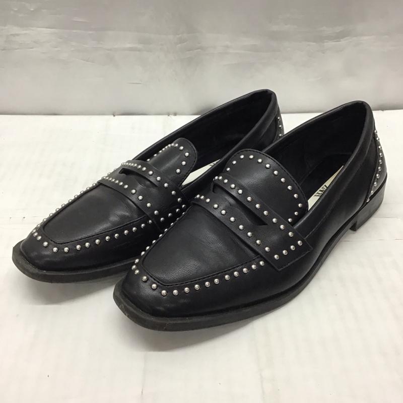 ザラ ZARA ローファー ローファー 3501 710 040 スタッズ EU36 無地 黒 / ブラック / レディース USED 古着 中古 10121625