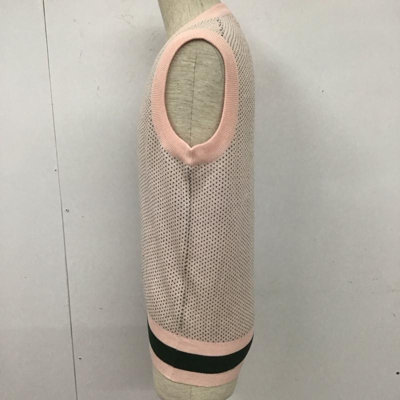ユナイテッドアローズ UNITED ARROWS ベスト ベスト ニットベスト ノースリーブカットソー セーター Vネックカットソー M 総柄 緑 / グリーン / X 桃 / ピンク / メンズ USED 古着 中古 10111641