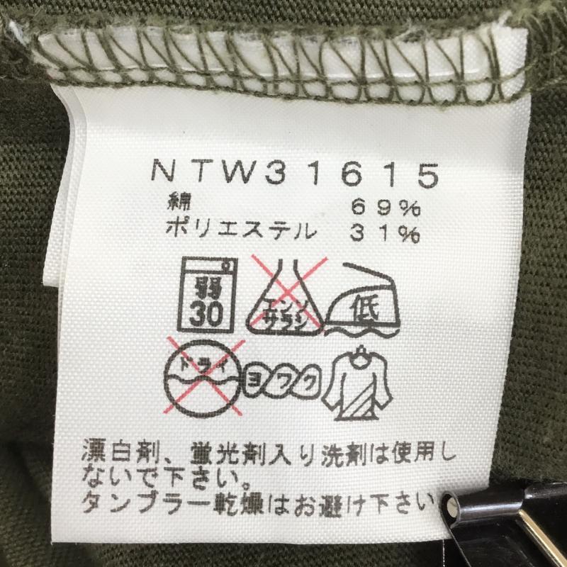 ザノースフェイス THE NORTH FACE Tシャツ 半袖 NTW31615 L プリント X ロゴ、文字 緑 / グリーン / レディース USED 古着 中古 10128109