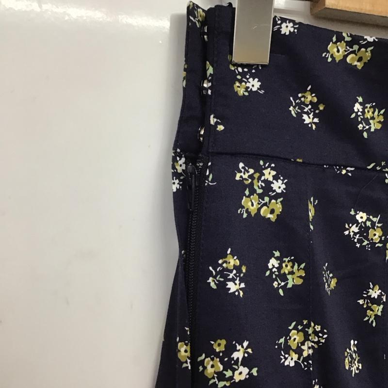 ニコアンド niko and... スカート ロングスカート ×iamsumy S212FM03TO FREE 総柄 X 花柄 紺 / ネイビー / レディース USED 古着 中古 10139356