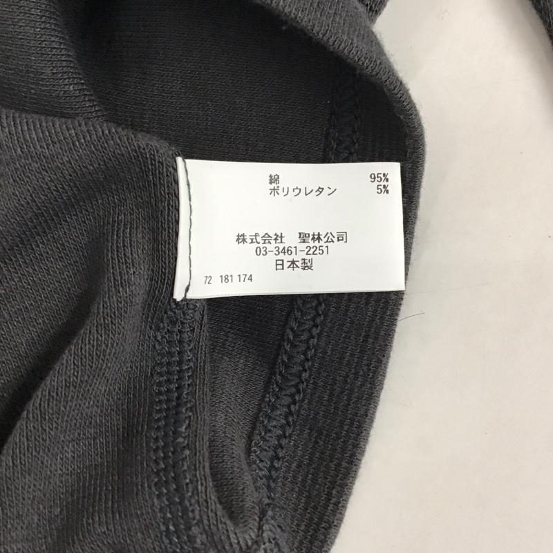 ハリウッドランチマーケット H.R MARKET カットソー 長袖 長袖カットソー プリントカットソー Vネック 5 無地 灰 / グレー / メンズ USED 古着 中古 10131008