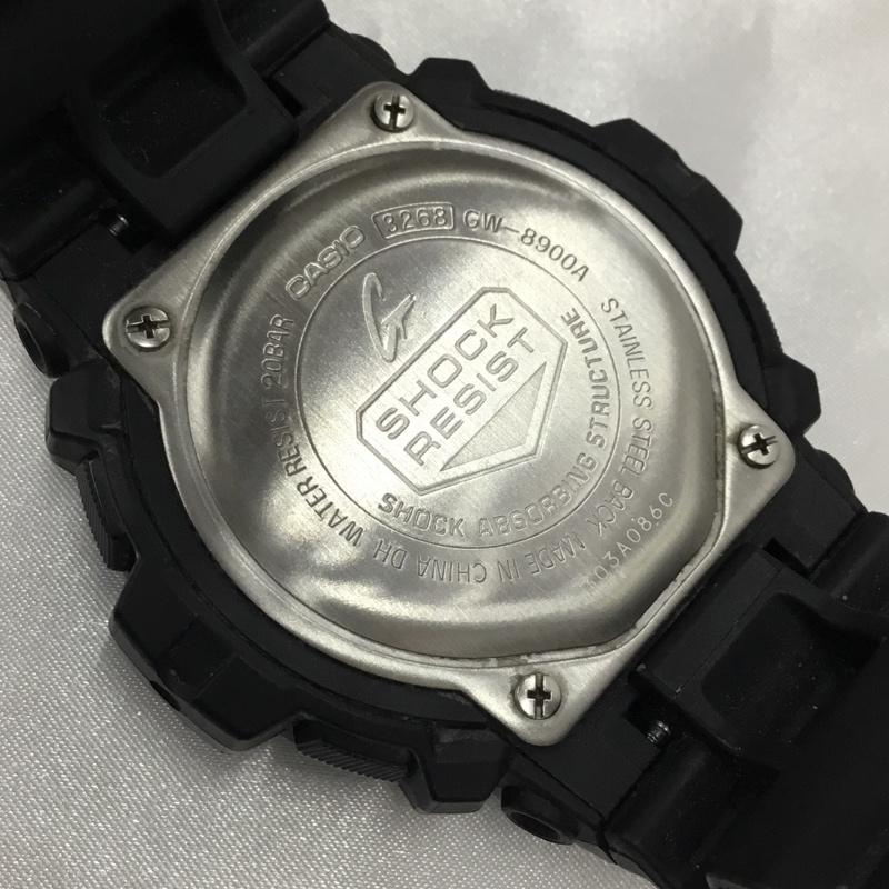ジーショック G-SHOCK 腕時計 デジタル GW-8900A 電波時計 タフソーラー ロゴ、文字 黒 / ブラック / メンズ USED 古着 中古 10109390