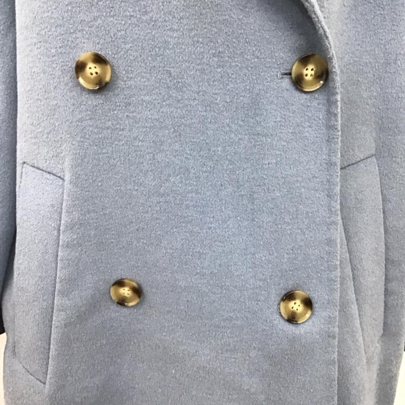 ザラ ZARA コート コート一般 M 無地 水色 / ライトブルー / レディース USED 古着 中古 10106393