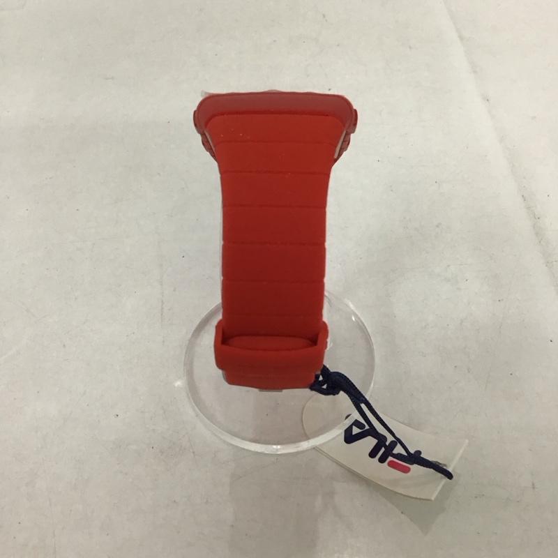 フィラ FILA 腕時計 デジタル 38-105-002 箱有 ロゴ、文字 赤 / レッド / レディース USED 古着 中古 10134474