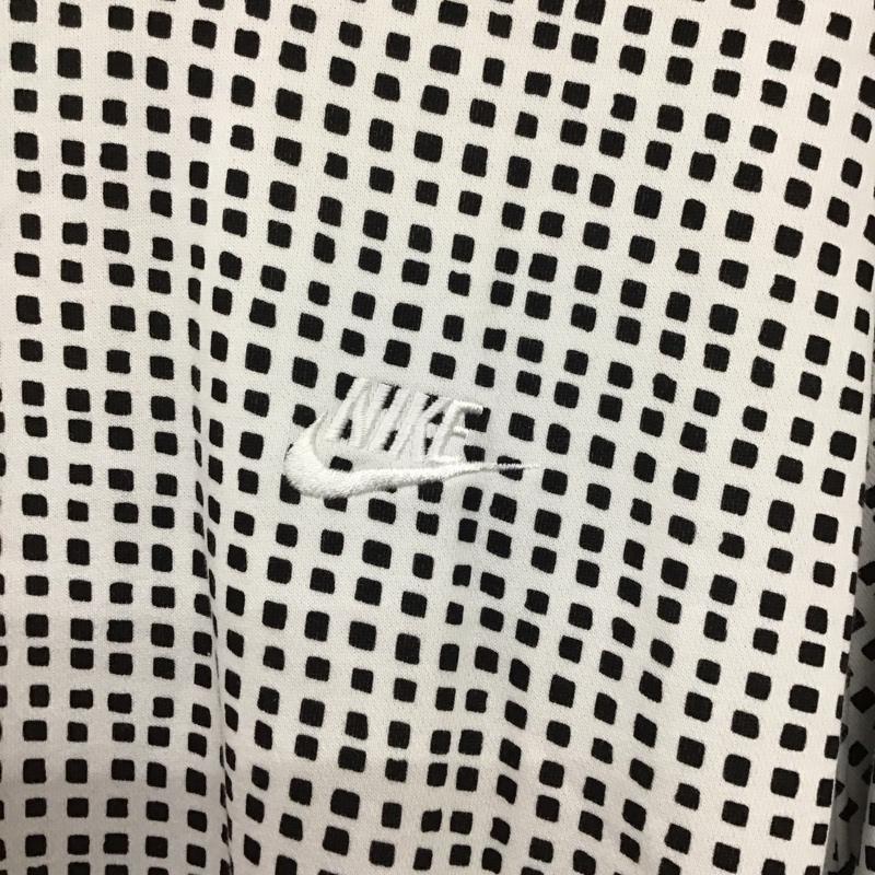 ナイキ NIKE トレーナー 長袖 da0066-100 トレーナー プルオーバースウェット スポーツウェア L ロゴ、文字 白 / ホワイト / X 黒 / ブラック / メンズ USED 古着 中古 10132378