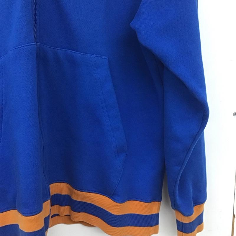 ステューシー STUSSY パーカー 長袖 長袖パーカー ジップアップパーカー スウェット 90s S ロゴ、文字 青 / ブルー / メンズ USED 古着 中古 10139676