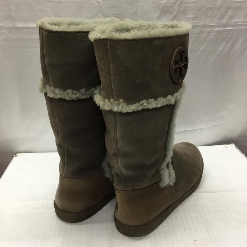 トリーバーチ TORY BURCH ブーツ 一般 111395 ムートンブーツ ワンポイント 灰 / グレー / レディース USED 古着 中古 10119092