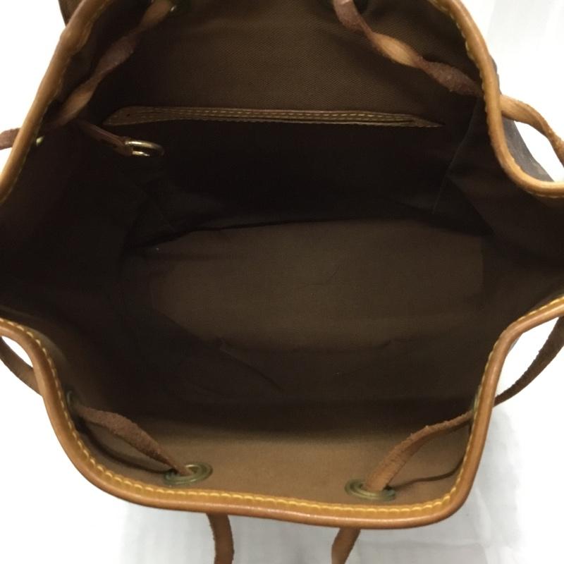 ルイヴィトン LOUIS VUITTON リュックサック、デイパック リュックサック、デイバッグ SP0020 ミニモンスリ モノグラム 総柄 茶 / ブラウン / X ダークブラウン / ダークブラウン / レディース USED 古着 中古 10110578