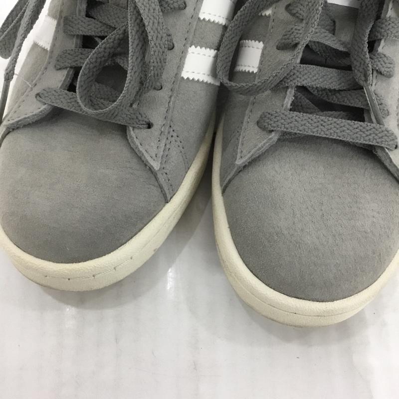 アディダス adidas スニーカー スニーカー BZ0085 CAMPUS 25.5cm 25.5cm ロゴ、文字 灰 / グレー / X 白 / ホワイト / メンズ USED 古着 中古 10123630