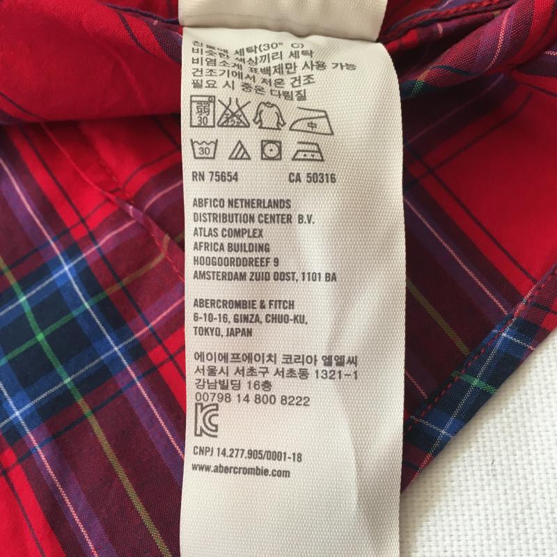 ギリーヒックス GILLY HICKS シャツ、ブラウス 長袖 L チェック 赤 / レッド / X 青 / ブルー / X 緑 / グリーン / レディース USED 古着 中古 10014088