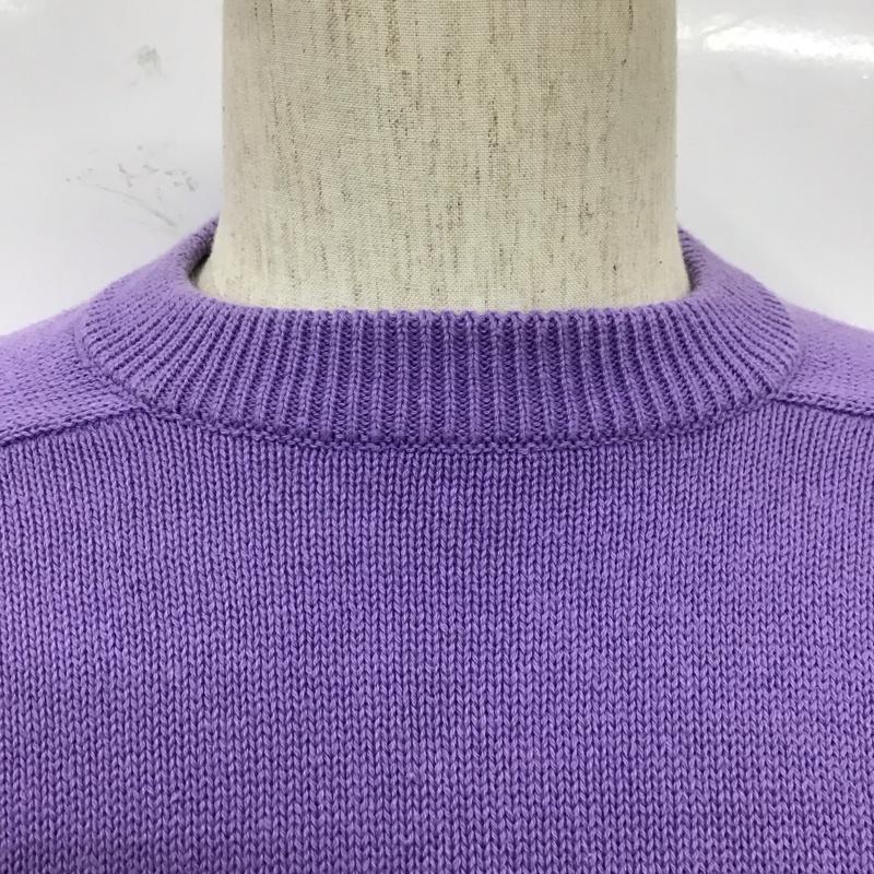 ポロバイラルフローレン Polo by RALPH LAUREN ニット、セーター 長袖 コットンニット M ワンポイント 紫 / パープル / メンズ USED 古着 中古 10109547