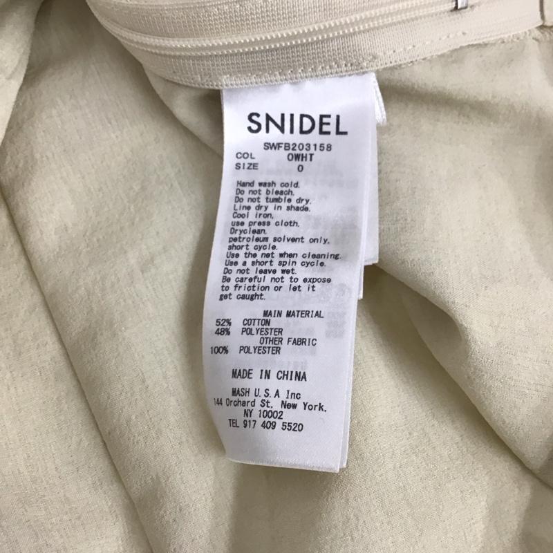 スナイデル SNIDEL カットソー 半袖 swfb203158 パイピングオパールブラウス ノースリーブカットソー 0 総柄 アイボリー / アイボリー / レディース USED 古着 中古 10120102