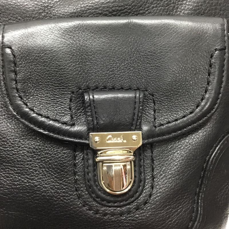 コーチ COACH ショルダーバッグ ショルダーバッグ 22423 2WAY レザー 無地 黒 / ブラック / レディース USED 古着 中古 10119111