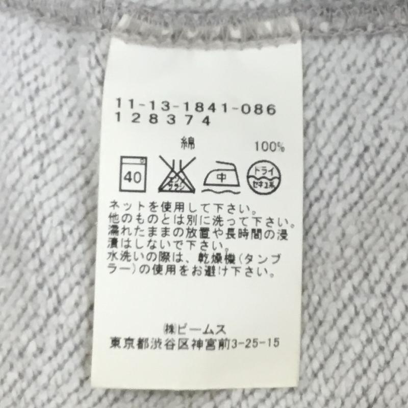 ビームス BEAMS トレーナー 長袖 BEAMS×RICKSON S M 灰 / グレー / メンズ USED 古着 中古 10110358