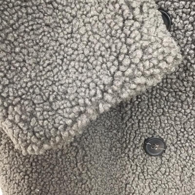 ザラ ZARA ジャケット、上着 ジャンパー、ブルゾン ロングコートジャケット アウター カラージャケット フリースジャケット L 無地 灰 / グレー / レディース USED 古着 中古 10138299