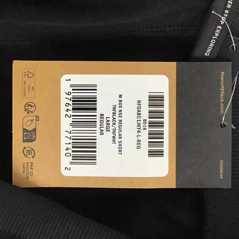 ザノースフェイス THE NORTH FACE パンツ ショートパンツ NF0A8C1JKY4 NSE Box bermuda shorts L プリント 黒 / ブラック / メンズ USED 古着 中古 10132458