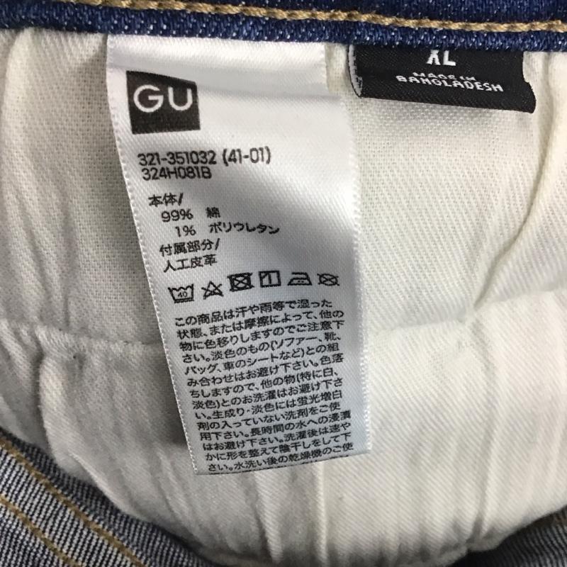 ジーユー GU パンツ デニム、ジーンズ 321-351032 XL 無地 インディゴ / インディゴ /  メンズ USED 古着 中古 10123564