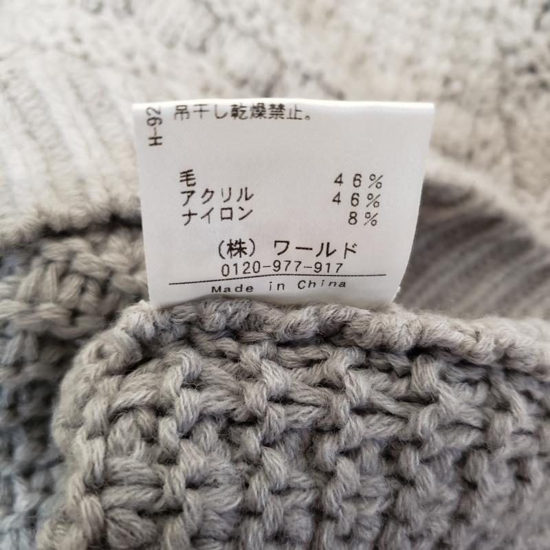 クローラ crolla ニット、セーター 長袖 無地 灰 / グレー / レディース USED 古着 中古 10011405