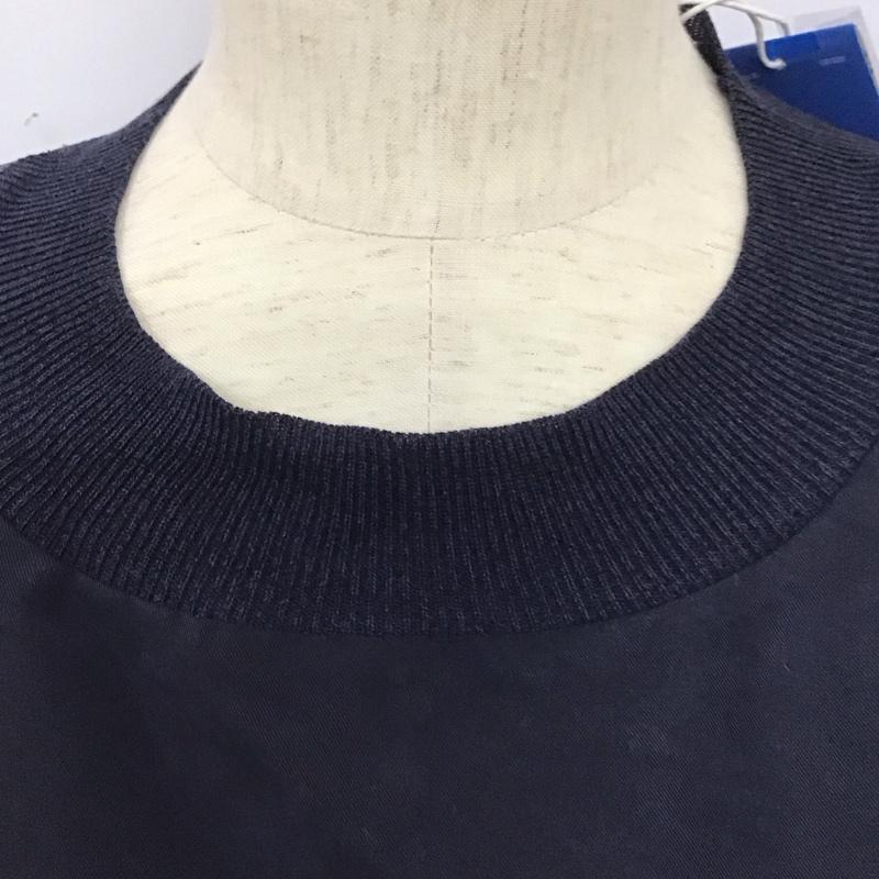 アディダス adidas カットソー 長袖 br4432 3Stripessweatshirt 長袖カットソー スポーツウェア ロゴ、文字 紺 / ネイビー / レディース USED 古着 中古 10125202