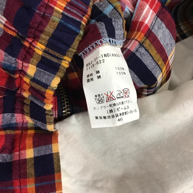 ビームス BEAMS ジャケット、上着 ジャケット、ブレザー ジップアップジャケット カラージャケット チェックジャケット M チェック マルチカラー / マルチカラー / メンズ USED 古着 中古 10131256