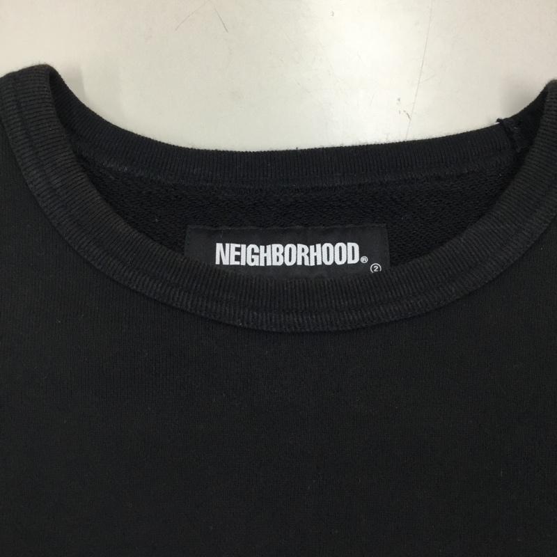 ネイバーフッド NEIGHBORHOOD トレーナー 長袖 212FPNH-CSM02 S ロゴ、文字 黒 / ブラック / メンズ USED 古着 中古 10108959
