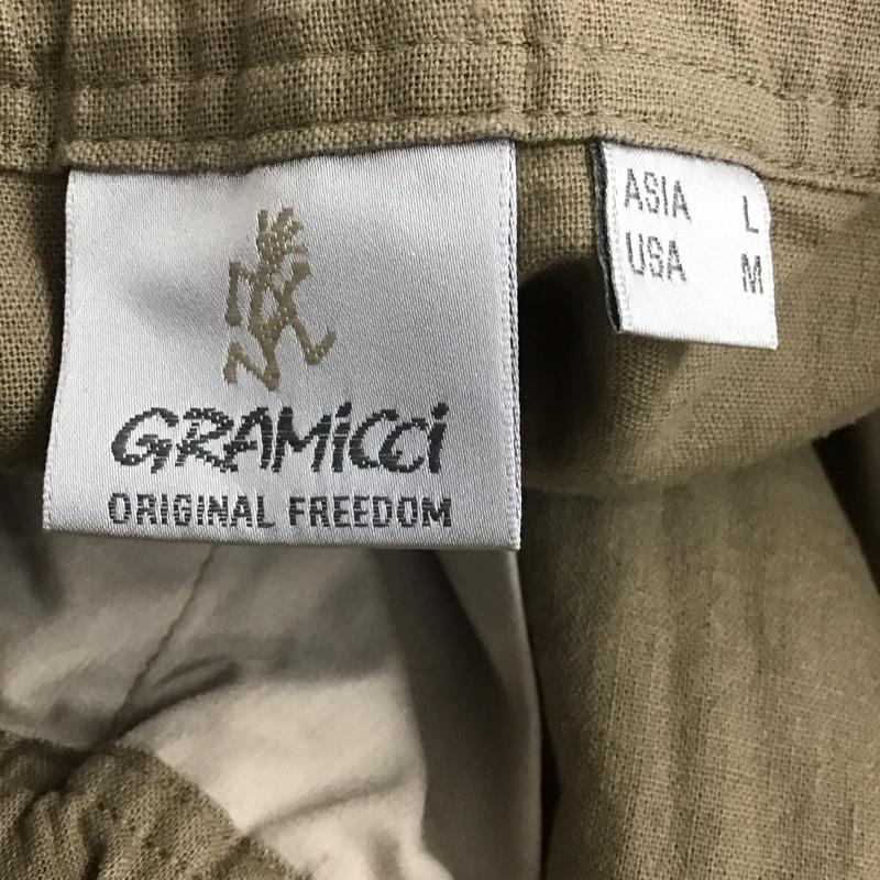 グラミチ GRAMICCI スカート ロングスカート G2SW-SK059 フレアスカート コットンリネン L 無地 ベージュ / ベージュ / レディース USED 古着 中古 10138877