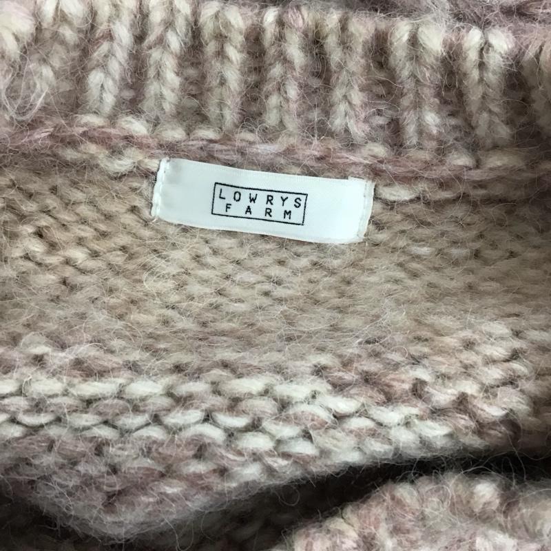 ローリーズファーム LOWRYS FARM ニット、セーター 長袖 LF622122TS グラデーションニット L 無地 桃 / ピンク / レディース USED 古着 中古 10125811