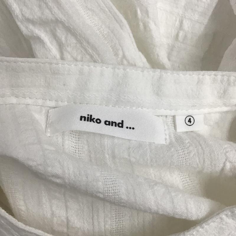ニコアンド niko and... シャツ、ブラウス 半袖 L 無地 白 / ホワイト / レディース USED 古着 中古 10106187