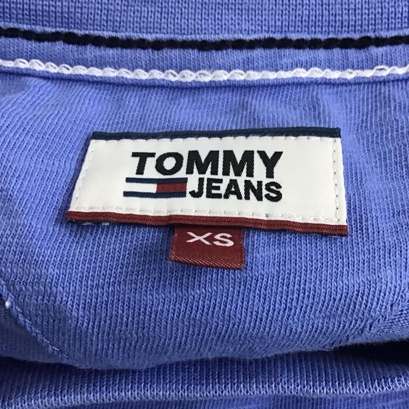 トミー ジーンズ TOMMY JEANS Tシャツ 半袖 クルーネック XS ロゴ、文字 青 / ブルー / レディース USED 古着 中古 10123066