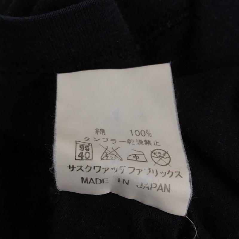 サスクワァッチファブリックス SASQUATCHfabrix. Tシャツ 半袖 半袖カットソー プリントTシャツ クルーネックカットソー M プリント 黒 / ブラック / メンズ USED 古着 中古 10123990