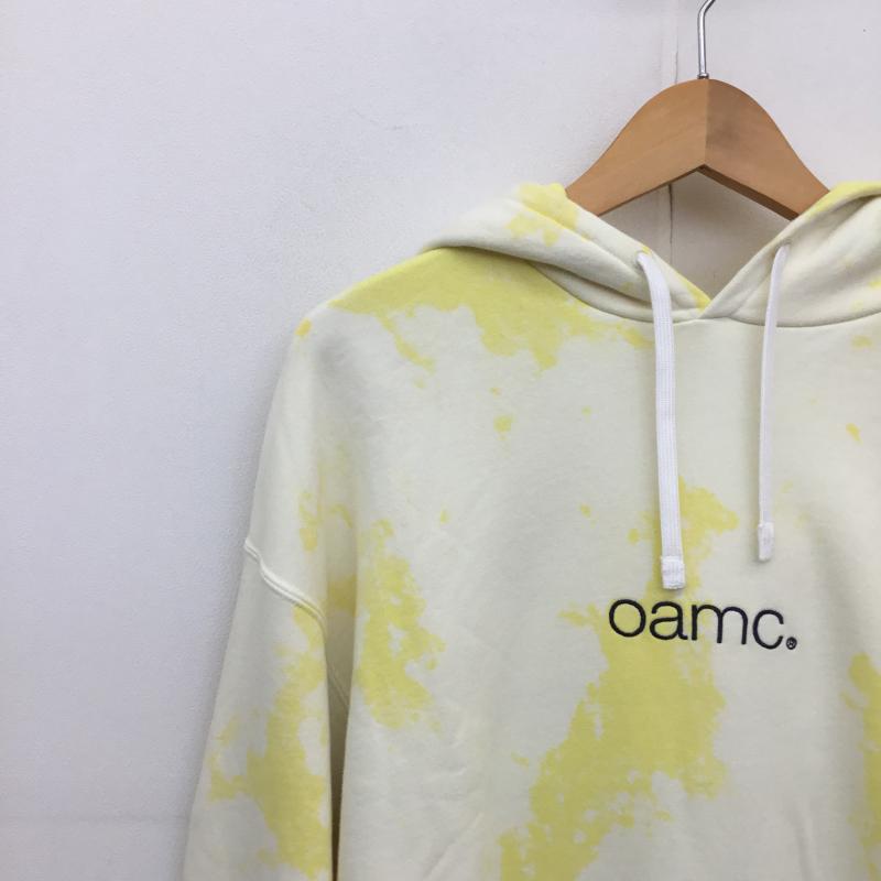 オーエーエムシー OAMC パーカー 長袖 OAMC SPEED CLOUD HOODIE 23E28OAJ36COT00870 L 総柄 X ロゴ、文字 X 刺繍 黄 / イエロー /  メンズ USED 古着 中古 10128705