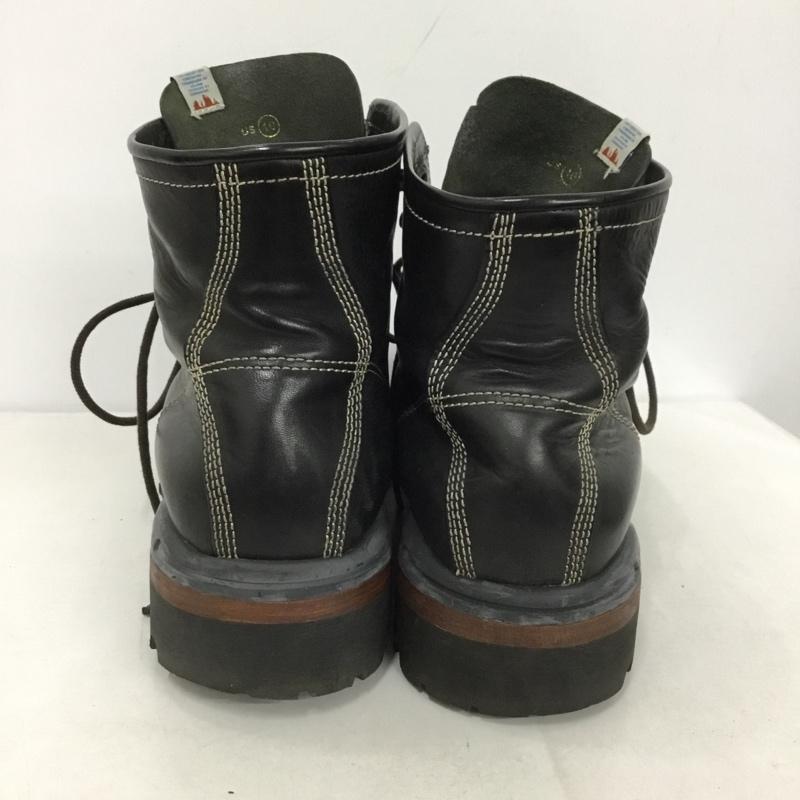 ビズビム VISVIM ブーツ ショートブーツ US10 レザー レースアップ US:10 無地 黒 / ブラック / メンズ USED 古着 中古 10130194