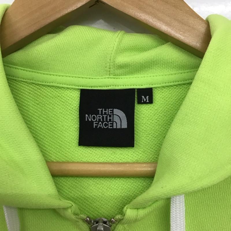 ザノースフェイス THE NORTH FACE パーカー 長袖 nt12231 SQUARELOGOFULLZIP スクエアロゴフルジップ ジップアップパーカ M ロゴ、文字 緑 / グリーン / メンズ USED 古着 中古 10133260